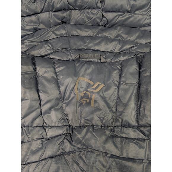 Noronna Women's Trollveggen Down800 Hooded Infinity Puffer Jacket Blue Small - Picture 11 of 15